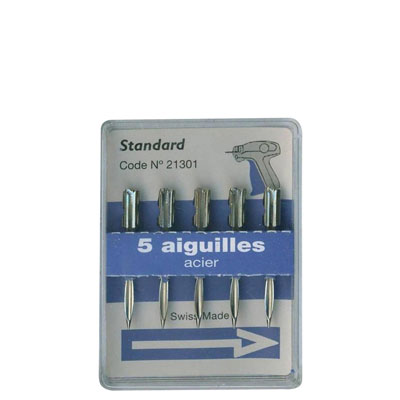 Aiguilles standards sans couteau intégré - Aiguilles pour pistolet