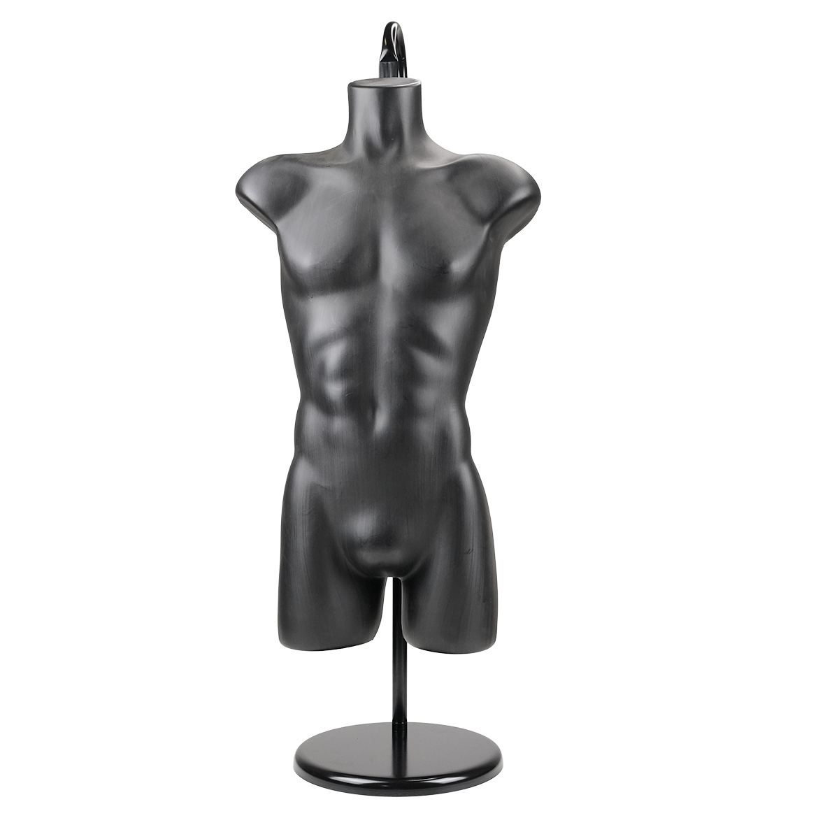 Buste homme plastique H 87 cm - Noir - Bustes ECO-6