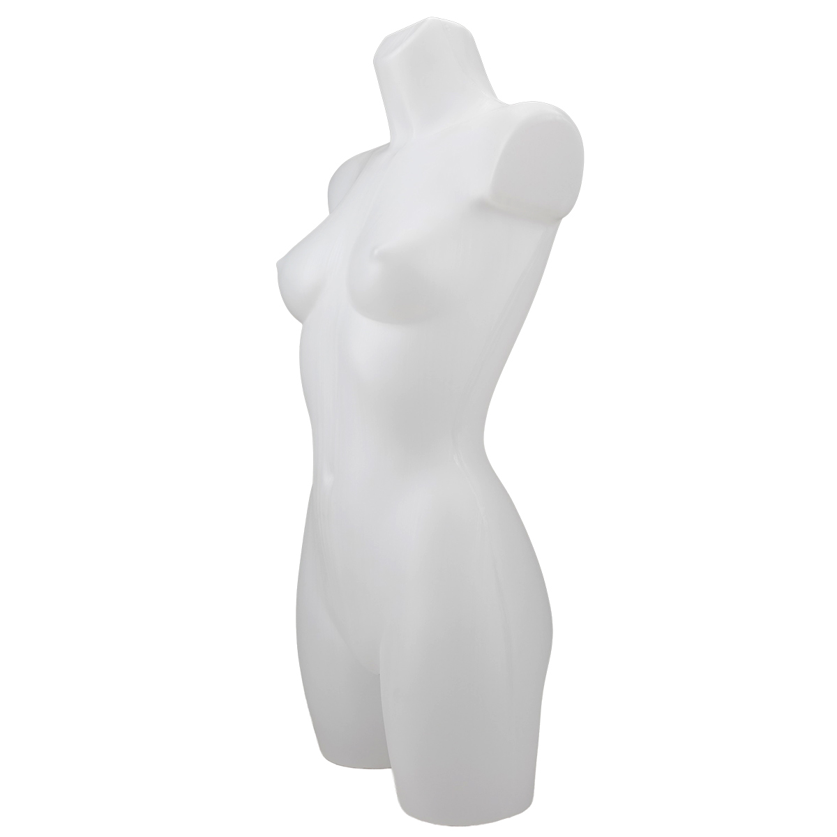 Buste femme blanc plastique H 82 cm - Bustes ECO-1