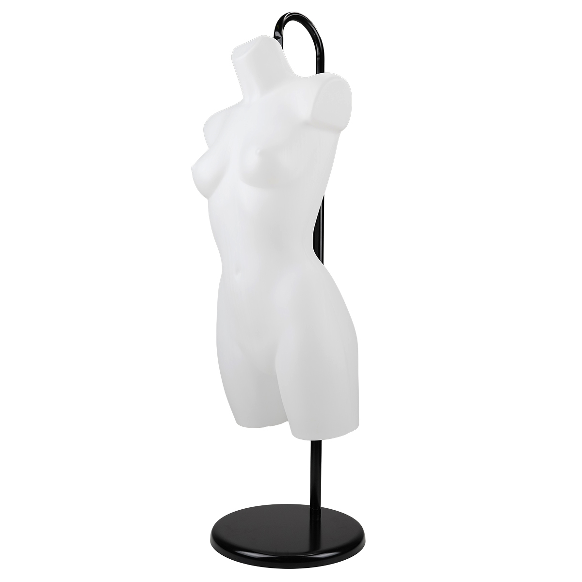 Buste femme blanc plastique H 82 cm - Bustes ECO-9