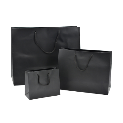 Sacs pelliculés mats à poignées cordelette - Sacs pelliculés poignées cordelette-1