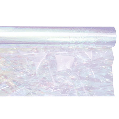 Film fleuriste - Film polypropylène transparent irisé neutre 17µ 100 cm x 10 m - Films polypropylène neutres
