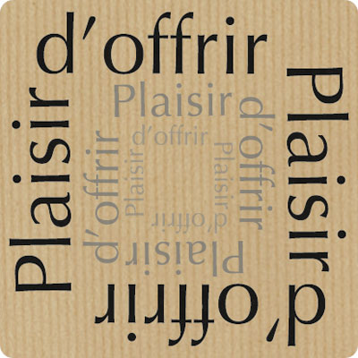 Étiquettes cadeaux adhésives Plaisir d'offrir - Étiquettes cadeaux adhésives