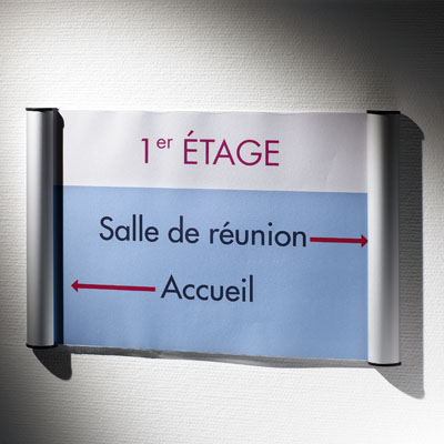 Plaques de signalisation porte-affiche - Porte-visuels muraux - à suspendre-3