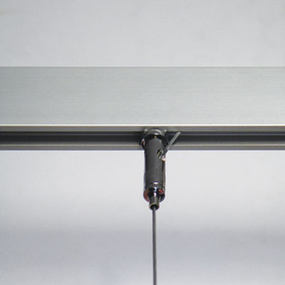 Panneau d’affichage multi-cadres - Présentoir porte-affiches sur câbles 8xA4 vertical - Vitrines d'affichage-2