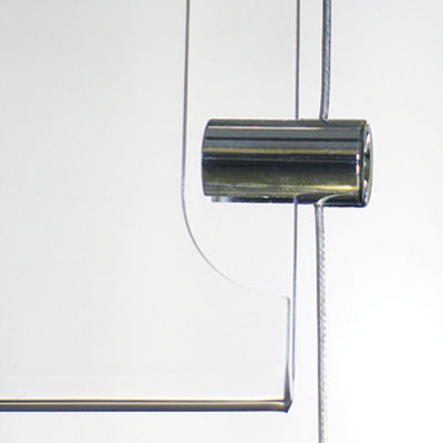 Présentoir porte-affiches sur câbles 4xA3 horizontal - panneau d’affichage multi-cadres - Vitrines d'affichage-3