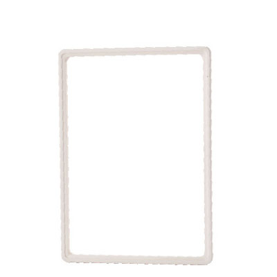 Cadre d’affichage A4 blanc ABS – Signalétique professionnelle – Lot de 10 - Porte-affiches à clipser - à pincer