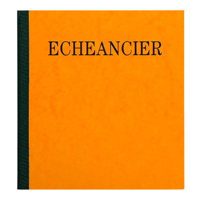Registre standard échéancier, cahier échéancier, 80 pages, 21 x 21cm - Comptabilité