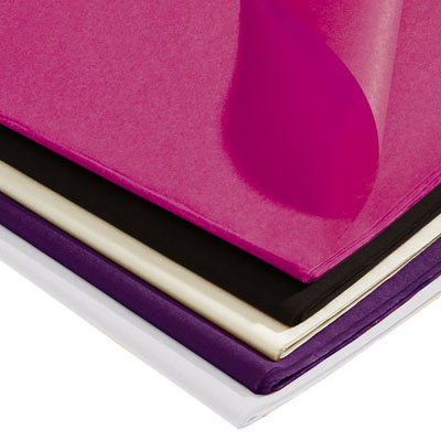 Papier de soie multicolore 5 coloris Color pop Girly 50 x 75 cm, 240 feuilles - Papiers de soie-1