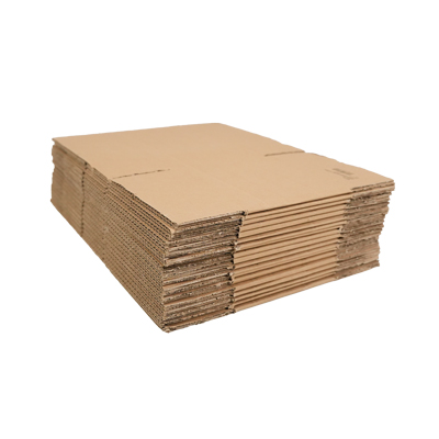 Caisse américaine carton, carton simple cannelure 30x20x10/20cm, paquet de 20 - Caisses américaines cartons-1