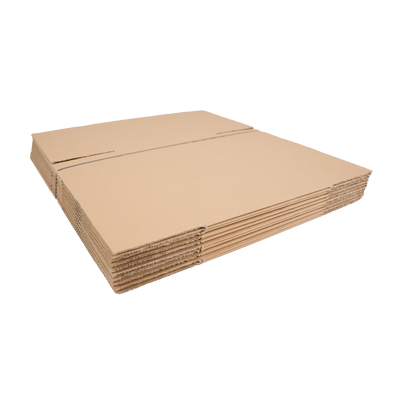 Caisse américaine carton, carton simple cannelure 40x30x20/30cm, paquet de 10 - Caisses américaines cartons-1