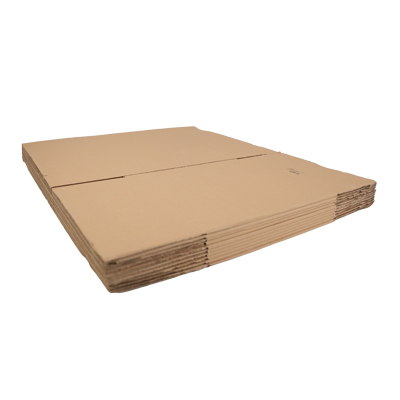 Caisse américaine carton, carton simple cannelure 60x40x30/40cm, paquet de 10 - Caisses américaines cartons-1