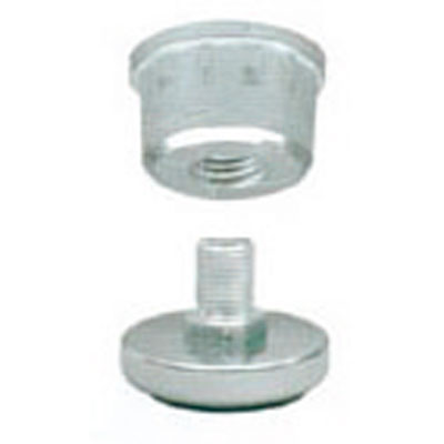 Insert + vérin chromé pour tube ø 25 mm - Lot de 10 - Ligne Tubulaire