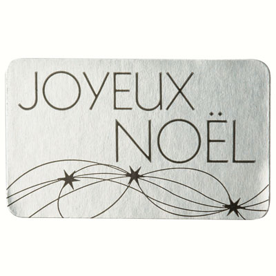 Étiquettes cadeaux adhésives Joyeux Noël - Étiquettes cadeaux adhésives