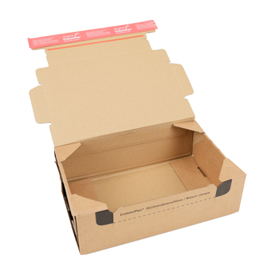 Cartons d'expédition sécurisés + retour - Brun - 28,2 x 19,1 x 9 cm - Paquet de 10 - Cartons d'expédition, Boîtes d'expédition-5