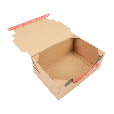 Cartons d'expédition sécurisés + retour - Brun - 33,6 x 24,1 x 14 cm - Paquet de 10 - Cartons d'expédition, Boîtes carton-7