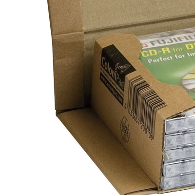 Carton d'expédition avec bande adhésive - Brun - 32,8 x 20 x H<=10 cm - Paquet de 20 - Cartons d'expédition, Boîtes d'expédition-3