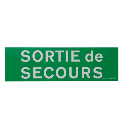 Pictogramme autocollant Sortie de secours - Registres obligatoires, Signalétique de sécurité