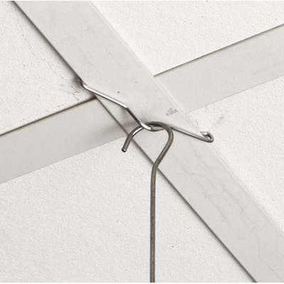 Crochet horizontal suspension faux plafond - Éléments de suspension-1