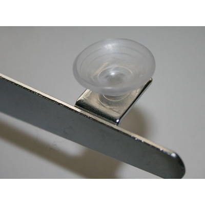 Ventouses transparentes ø 25 mm pour trou ø 6 mm - Paquet de 20 - Consoles tablettes-1