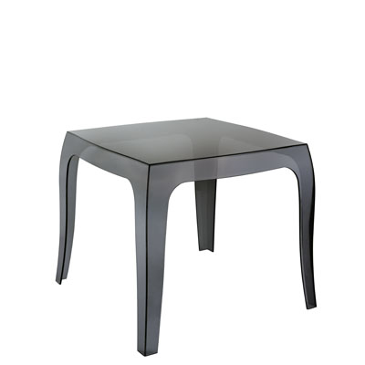 Table noire transparenteQueen 51 x 51 x H 43 cm - Tables