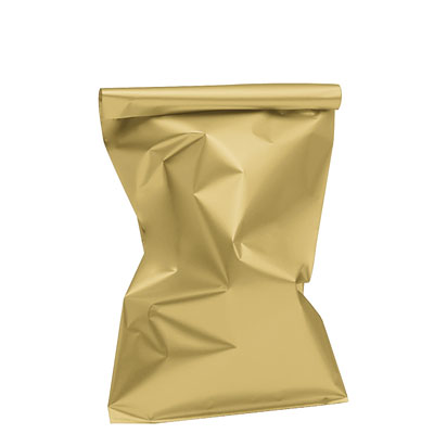 Pochette cadeau métallisée or 20 x 35 cm - Sachet cadeau or - Lot de 50 - Pochettes cadeaux métallisées