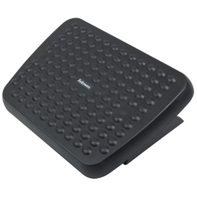 Repose pied standard - Noir - L 45 x P 33 x H 9 cm - Ergonomie bureautique