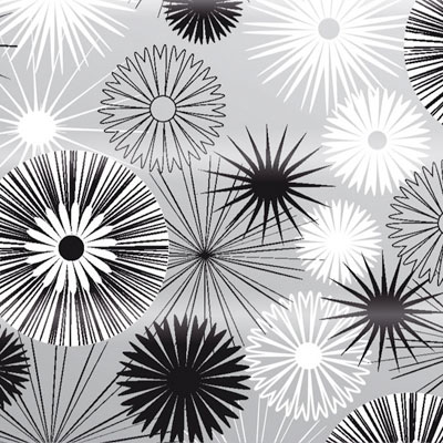Papier cadeau Bijou Végétal noir couche blanc 70 cm x 100 m 60 g/m² – Le rouleau - Papiers cadeaux à motifs