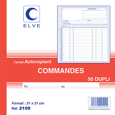 Bon de commande, dupli - Commandes