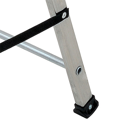 Escabeau 8 marches 150 kg 3,64 m gris alu - Escabeaux-3