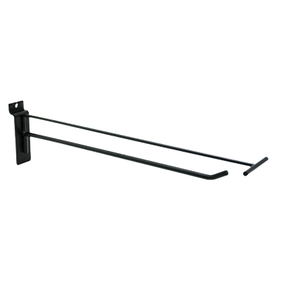 Tiges simples noir sablé - L 30 cm - avec tige pour porte-étiquette - Broches