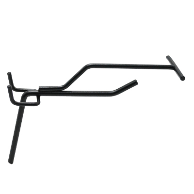 Tiges simples noir sablé - L 10 cm - avec tige pour porte-étiquette - Accessoires fonds perforés