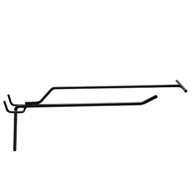 Tiges simples noir sablé - L 20 cm - avec tige pour porte-étiquette - Accessoires fonds perforés