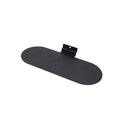 Tablette chaussure pour panneau rainuré - noir - L25xP10cm - Tablettes pour panneaux rainurés