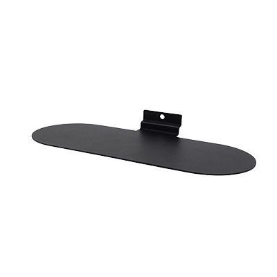 Tablette chaussure pour panneau rainuré - noir - L25xP10cm - Tablettes pour panneaux rainurés-2
