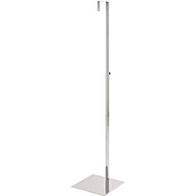 Piètement buste fixation nuque - Ligne Square 25 chromé