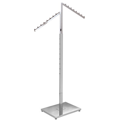 Portant 2 faces bras inclinés - Portants à vêtements multibras