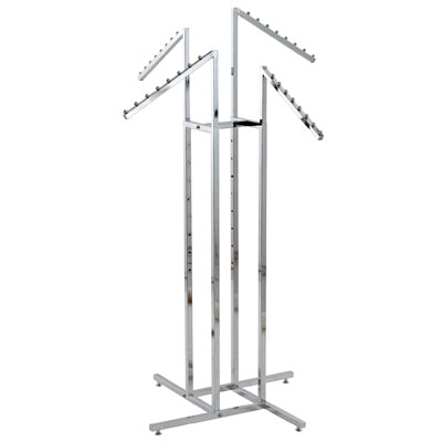 Portant 4 faces inclinés - Portants à vêtements multibras