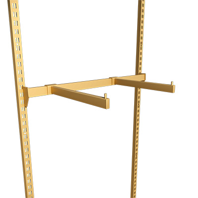 Bras droit - Or - L 30 cm - pour barre de charge 30 x 15 mm - Ligne Square 25 or-1