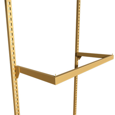 Barre de penderie - Or - L 60 cm - Ligne Square 25 or-1