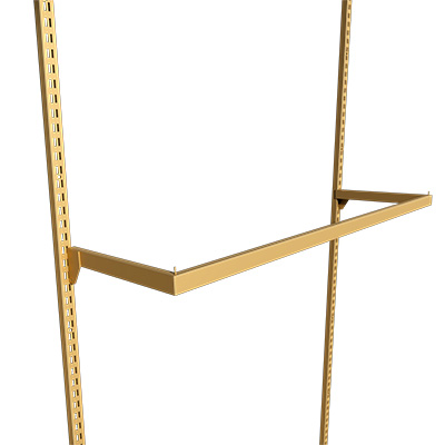 Barre de penderie - Or - L 100 cm - Ligne Square 25 or-1