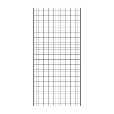 Grille d’exposition métal - Grille double cadre - noir - 200 × 95 cm - Paquet de 2 - Grilles simples