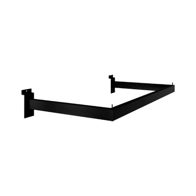 Barre penderie déportée métal noir L.55xP.30 cm - Penderies pour panneaux rainurés