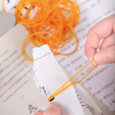 Bracelet élastique caoutchouc blonds fins 70 x 1,8 mm 50g - Bracelets élastiques caoutchouc-3