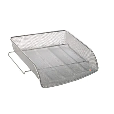 Corbeille à courrier métalmesh gris 35 x 34 x 6,5 cm  - Corbeilles à courrier et revues