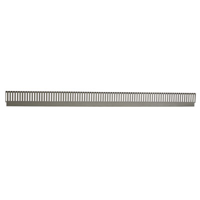 Profil arrière pour diviseurs - Ligne Store gris métallisé pas de 25 mm