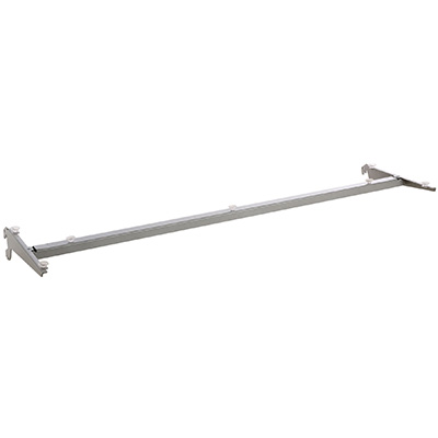 Traverse pour tablette verre - Ligne Store gris métallisé pas de 50 mm-1