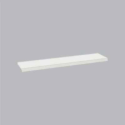 Tablette tôle monobloc - Ligne Store blanc pas de 25 mm