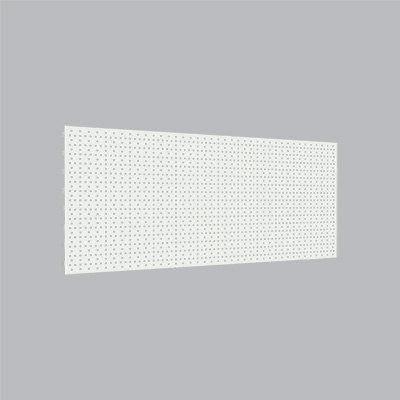 Fond tôle perforé pas de 25 mm - Ligne Store blanc pas de 25 mm