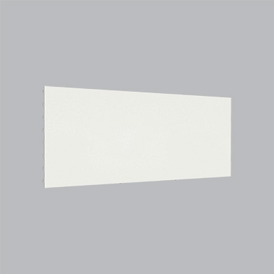 Fond tôle plein pas de 25 mm - Ligne Store blanc pas de 25 mm